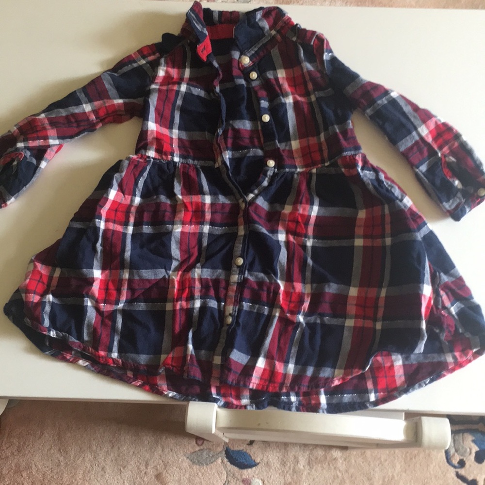 H&M flannel dress (size 1.5-2 year)